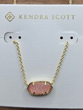 Kendra Scott Elisa Gold Statement Short Pendant Necklace